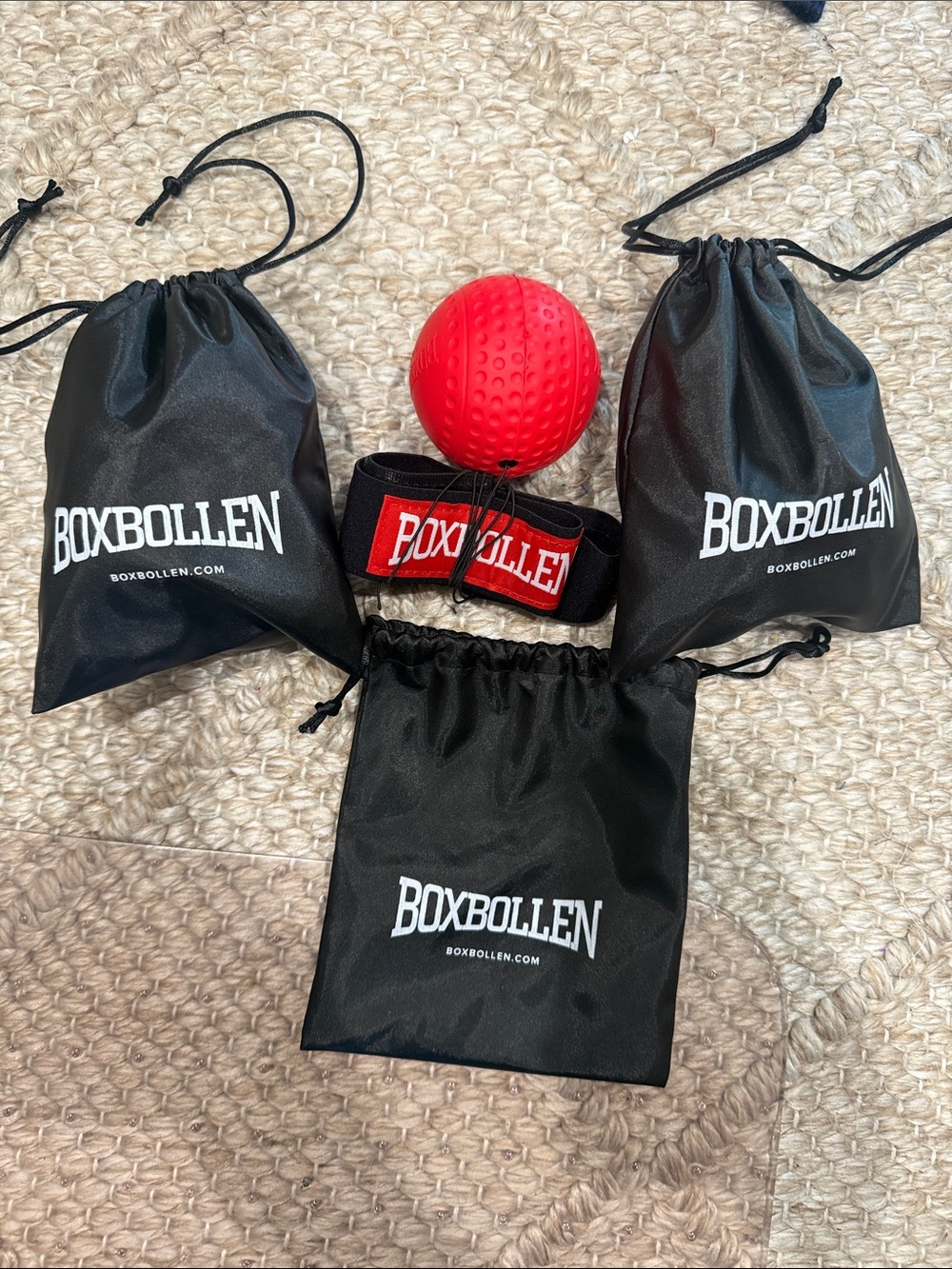 Boxbollen Resistance Ball Set with Red Training Ball -3